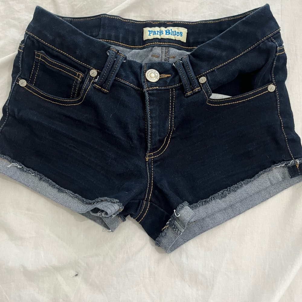 Paris blue mini short